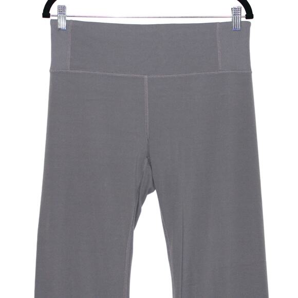 Athleta Side Slit Grey Yoga Pants Size Large - Picture 2 of 9